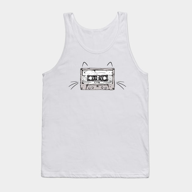 Meow Tapes Tank Top by CharlieWizzard